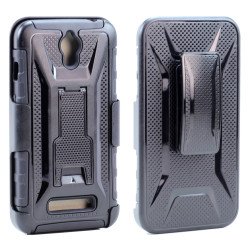 ASUS ZenFone 2E ZE500 Holster Combo Belt Clip Case (Black)
